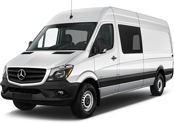 White transit van